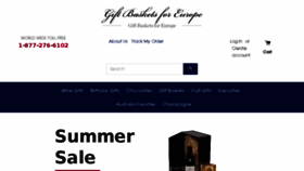 What Giftbasketsforeurope.com website looked like in 2017 (6 years ago)