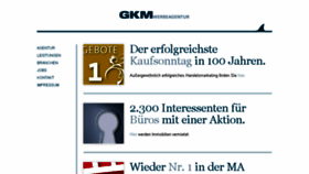 What Gkm-werbeagentur.de website looked like in 2017 (6 years ago)