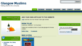 What Glasgowmuslims.com website looked like in 2017 (6 years ago)