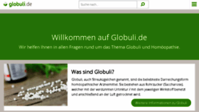 What Globuli.net website looked like in 2017 (6 years ago)