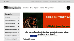 What Goldentiger.com website looked like in 2017 (6 years ago)