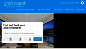 What Goldcoastholidayhomes.com.au website looked like in 2017 (6 years ago)
