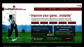 What Golfballselector.com website looked like in 2017 (6 years ago)