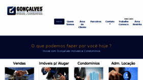 What Goncalvesimoveis.com.br website looked like in 2017 (6 years ago)