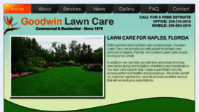 What Goodwinlawncarenaples.com website looked like in 2017 (6 years ago)