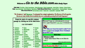 What Gotothebible.com website looked like in 2017 (6 years ago)