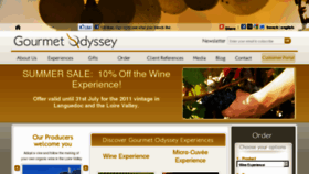 What Gourmetodyssey.com website looked like in 2017 (6 years ago)