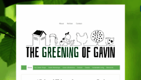 What Greeningofgavin.com website looked like in 2017 (6 years ago)