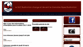 What Grenoble-badminton.org website looked like in 2017 (6 years ago)