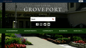 What Groveport.org website looked like in 2017 (6 years ago)