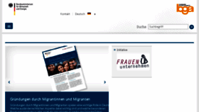 What Gruenderinnenagentur.de website looked like in 2017 (6 years ago)