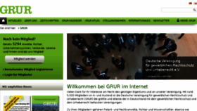 What Grur.de website looked like in 2017 (6 years ago)