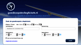 What Goedkoopstevliegtickets.nl website looked like in 2017 (6 years ago)