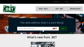 What Get.bet website looked like in 2017 (6 years ago)