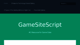What Gamesitescript.com website looked like in 2017 (6 years ago)