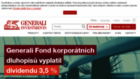 What Generali-investments.cz website looked like in 2017 (6 years ago)