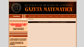 What Gazetamatematica.net website looked like in 2017 (6 years ago)