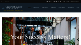 What Growthsourcecoaching.com website looked like in 2017 (6 years ago)