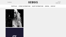 What Geogis.pl website looked like in 2017 (6 years ago)