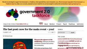What Gov2.net.au website looked like in 2017 (6 years ago)
