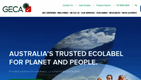 What Geca.org.au website looked like in 2017 (6 years ago)