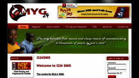 What G24sms.com website looked like in 2017 (6 years ago)