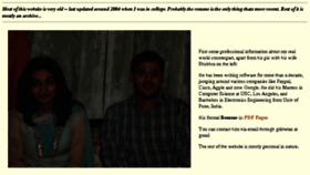 What Gaurang.org website looked like in 2017 (8 years ago)