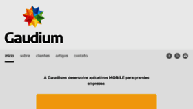 What Gaudium.com.br website looked like in 2017 (6 years ago)