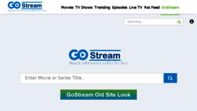 What Go-stream.co website looked like in 2017 (6 years ago)