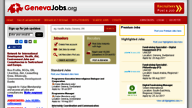 What Genevajobs.org website looked like in 2017 (6 years ago)