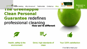 What Greenappleclean.ca website looked like in 2017 (6 years ago)