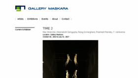 What Gallerymaskara.com website looked like in 2017 (6 years ago)