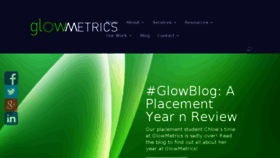 What Glowmetrics.com website looked like in 2017 (6 years ago)