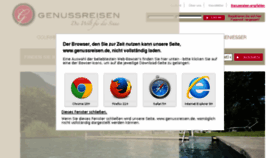 What Genussreisen.de website looked like in 2017 (6 years ago)