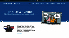 What Geluck.com website looked like in 2017 (6 years ago)