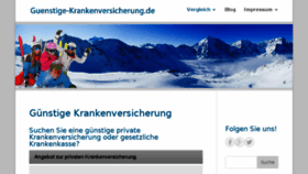 What Guenstige-krankenversicherung.de website looked like in 2017 (6 years ago)