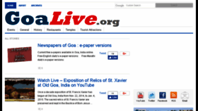 What Goalive.org website looked like in 2017 (6 years ago)