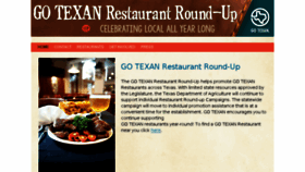 What Gotexanrestaurantroundup.com website looked like in 2017 (6 years ago)