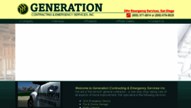 What Generationcontracting.com website looked like in 2017 (6 years ago)