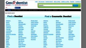 What Geodentist.com website looked like in 2017 (6 years ago)