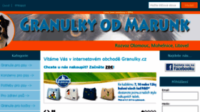 What Granulky.cz website looked like in 2017 (6 years ago)