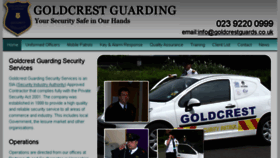 What Goldcrestsecurity.co.uk website looked like in 2017 (6 years ago)