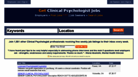 What Getclinicalpsychologistjobs.com website looked like in 2017 (6 years ago)