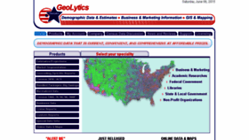 What Geolytics.com website looked like in 2017 (6 years ago)