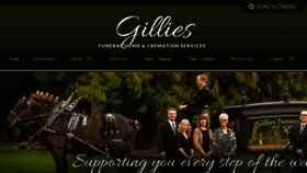 What Gilliesfuneralhome.com website looked like in 2017 (6 years ago)