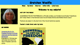 What Gretchenwoelfle.com website looked like in 2017 (6 years ago)