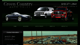 What Greencountryautosales.com website looked like in 2017 (6 years ago)