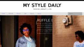 What Getstyledaily.com website looked like in 2017 (6 years ago)