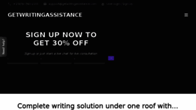 What Getwritingassistance.com website looked like in 2017 (6 years ago)