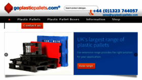 What Goplasticpallets.com website looked like in 2017 (6 years ago)